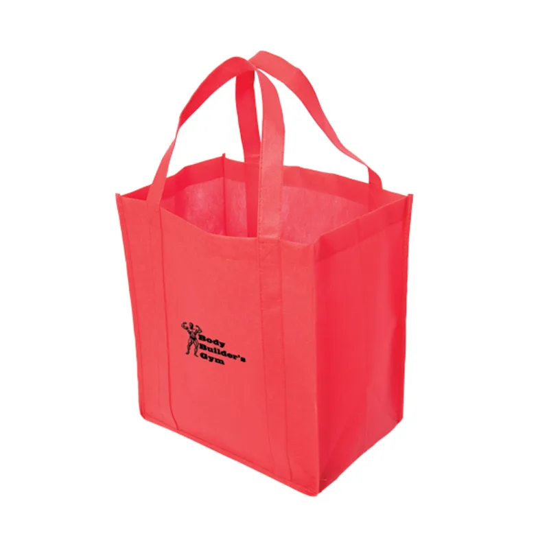 Non Woven Tote: 12" W x 13" H x 8" D — view 3