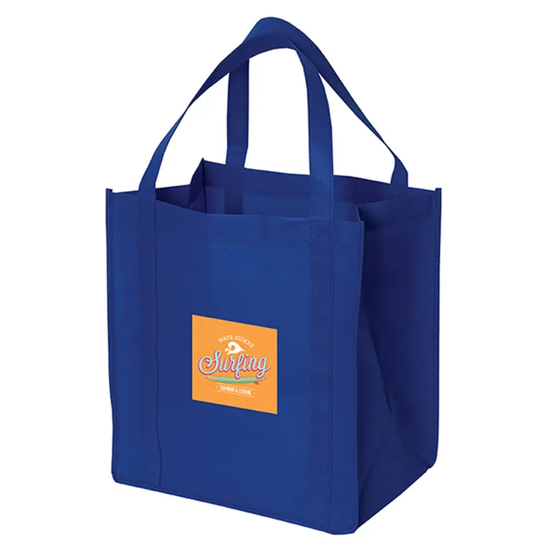 Non Woven Tote: 12" W x 13" H x 8" D — view 7