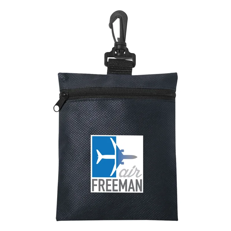 Imprinted Non-Woven Zippered Pouch — view 6