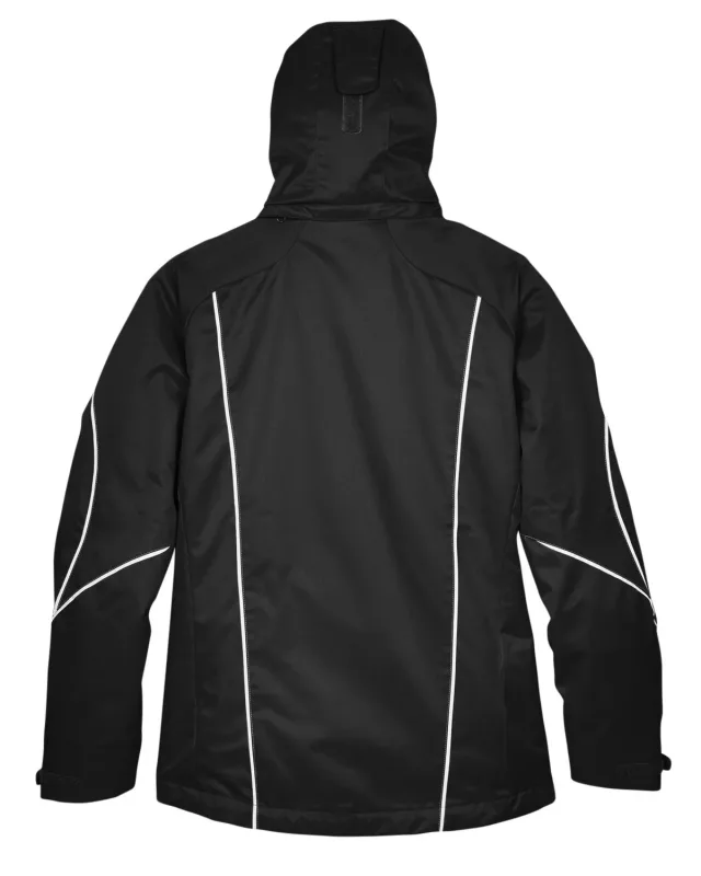 North End Ladies' Angle 3-in-1 Jacket with Bonded Fleece Liner — view 2