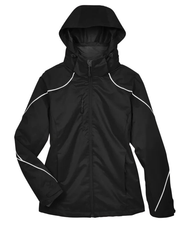 North End Ladies' Angle 3-in-1 Jacket with Bonded Fleece Liner — view 3