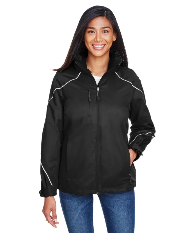 North End Ladies' Angle 3-in-1 Jacket with Bonded Fleece Liner — view 4