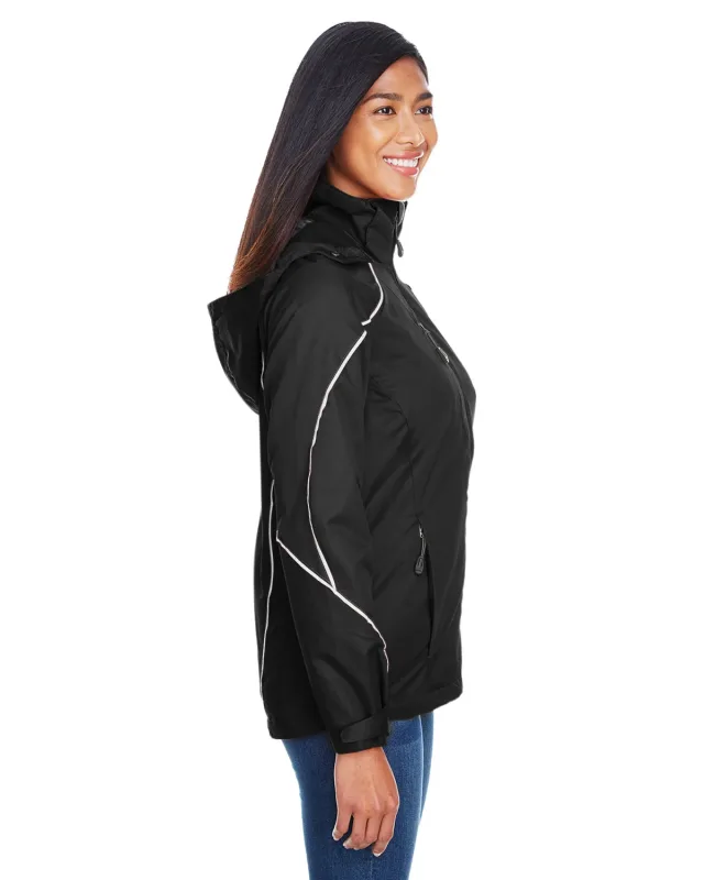 North End Ladies' Angle 3-in-1 Jacket with Bonded Fleece Liner — view 7