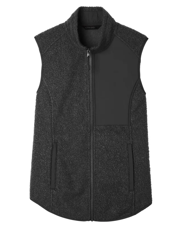 North End Ladies' Aura Sweater Fleece Vest — view 13