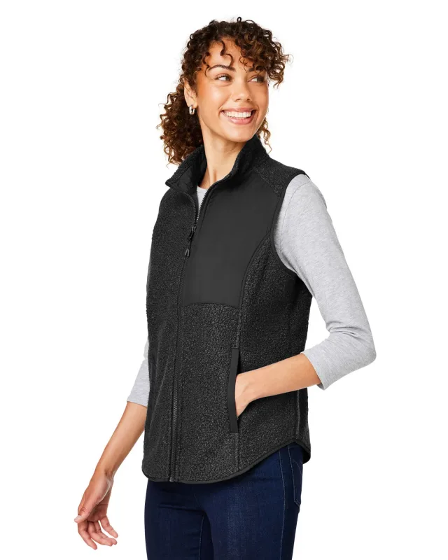 North End Ladies' Aura Sweater Fleece Vest — view 19
