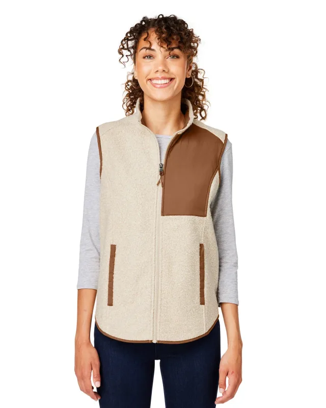 North End Ladies' Aura Sweater Fleece Vest — view 24
