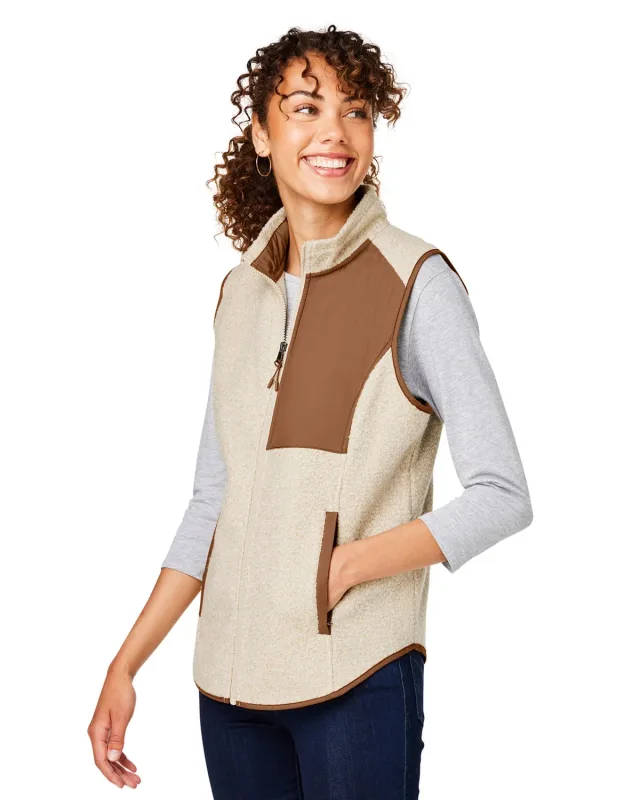 North End Ladies' Aura Sweater Fleece Vest — view 29