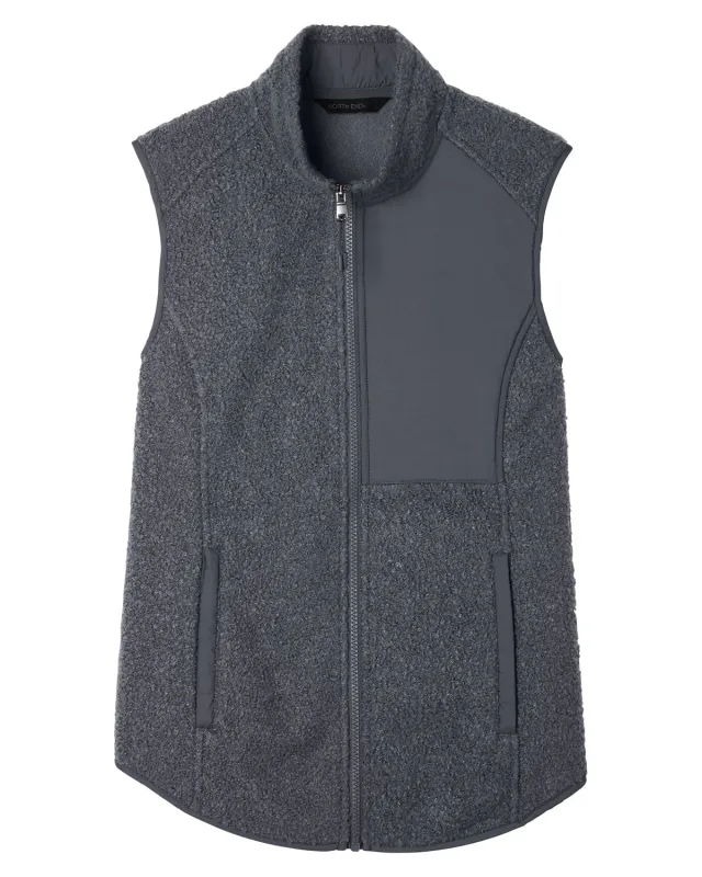 North End Ladies' Aura Sweater Fleece Vest — view 3