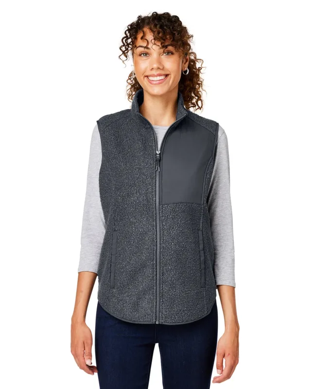 North End Ladies' Aura Sweater Fleece Vest — view 4
