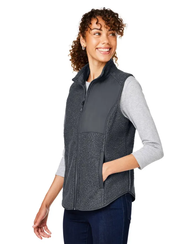 North End Ladies' Aura Sweater Fleece Vest — view 9