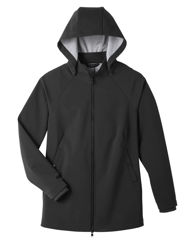 North End Ladies' City Hybrid Soft Shell Hooded Jacket — view 13
