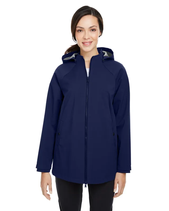 North End Ladies' City Hybrid Soft Shell Hooded Jacket — view 24