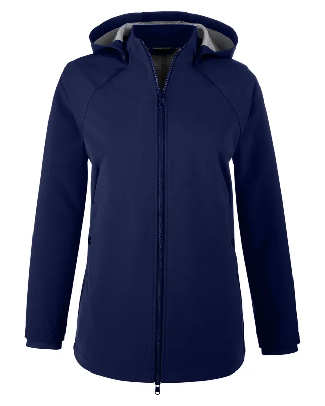 North End Ladies' City Hybrid Soft Shell Hooded Jacket — view 28