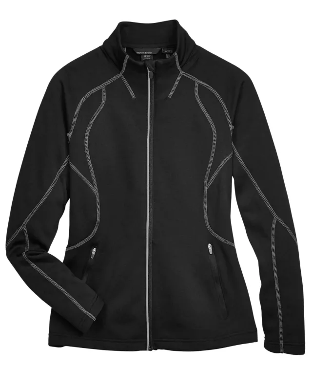 North End Ladies' Gravity Performance Fleece Jacket — view 10