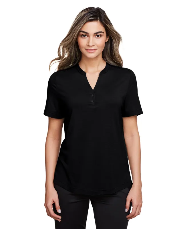 North End Ladies' JAQ Snap-Up Stretch Performance Polo — view 16