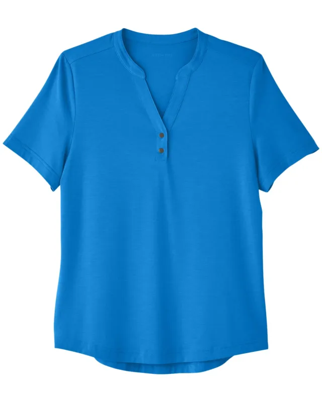 North End Ladies' JAQ Snap-Up Stretch Performance Polo — view 3
