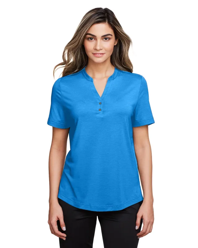 North End Ladies' JAQ Snap-Up Stretch Performance Polo — view 4