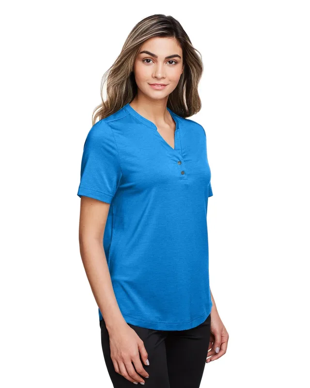 North End Ladies' JAQ Snap-Up Stretch Performance Polo — view 5
