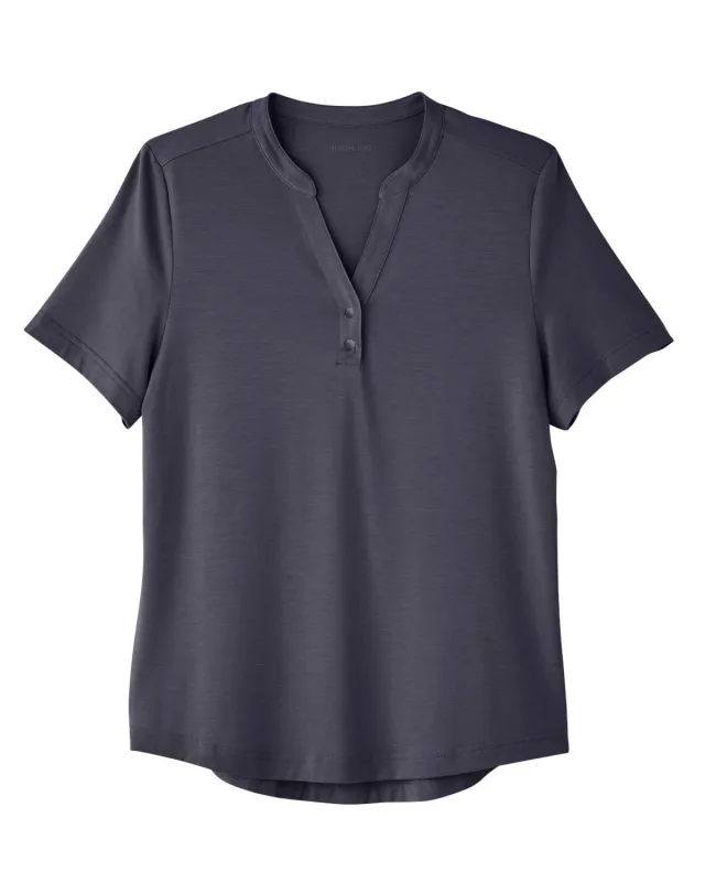 North End Ladies' JAQ Snap-Up Stretch Performance Polo — view 9