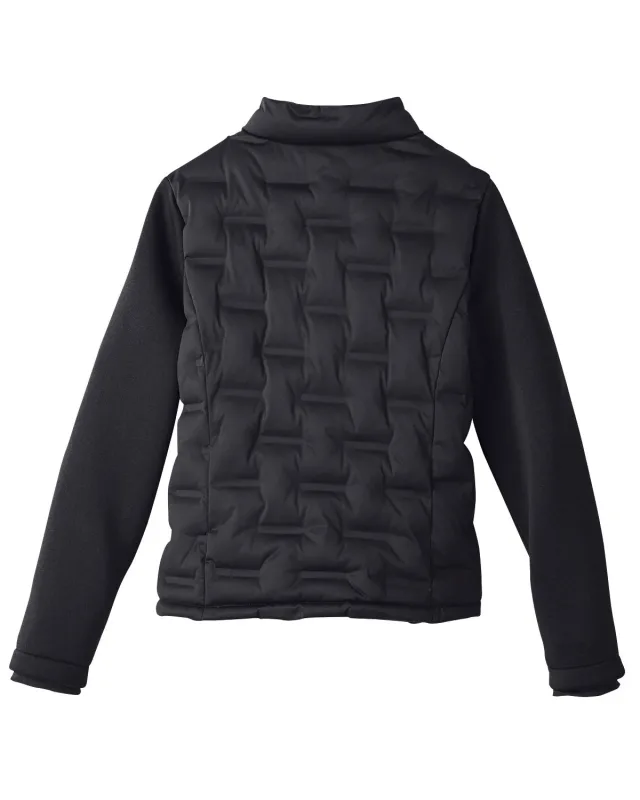 North End Ladies' Loft Pioneer Hybrid Bomber Jacket — view 7