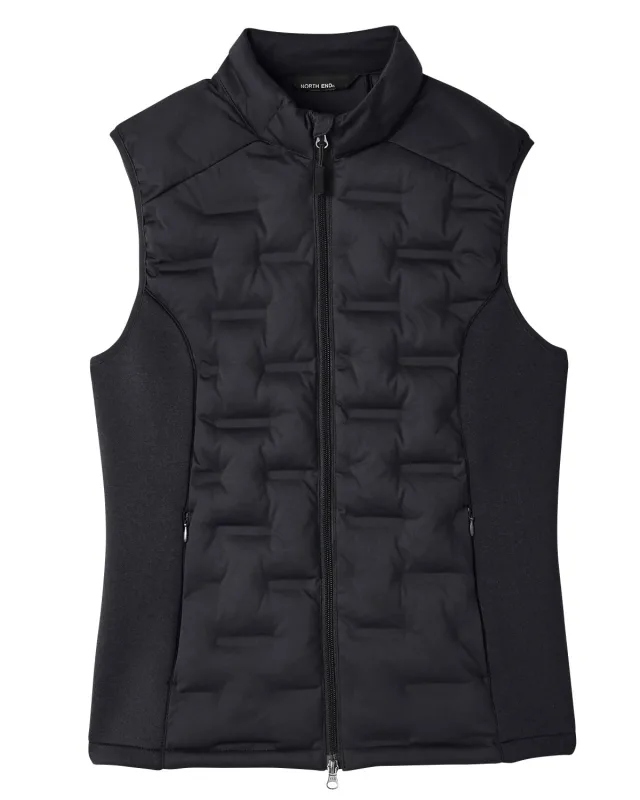 North End Ladies' Loft Pioneer Hybrid Vest — view 8