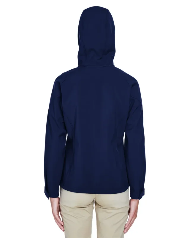 North End Ladies' Prospect Two-Layer Fleece Bonded Soft Shell Hooded Jacket — view 8