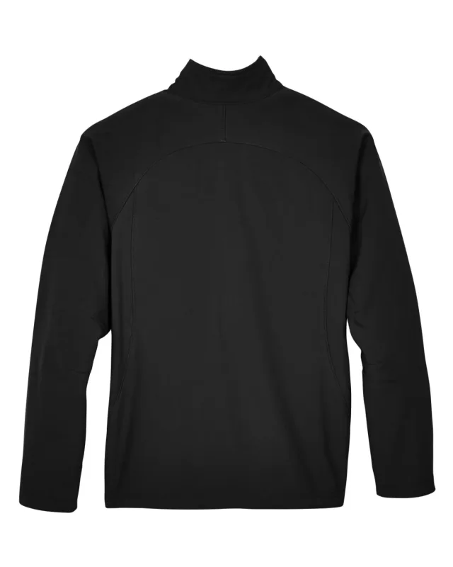 North End Ladies' Three-Layer Fleece Bonded Performance Soft Shell Jacket — view 2