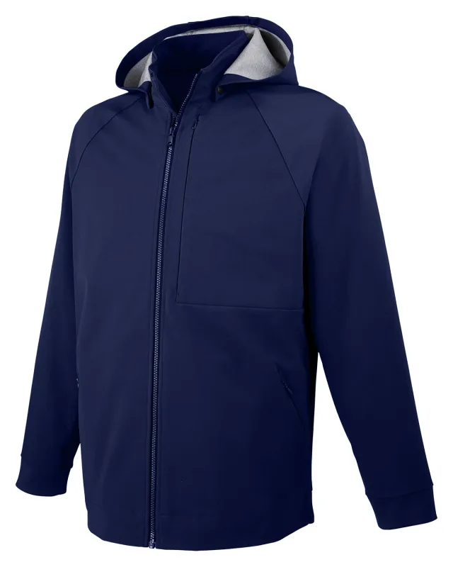 North End Men's City Hybrid Soft Shell Hooded Jacket — view 16