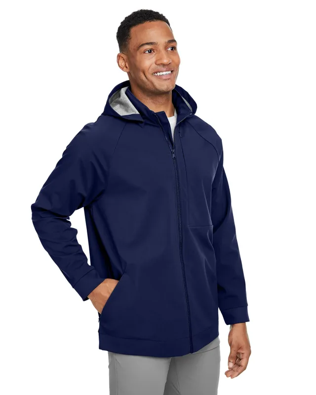 North End Men's City Hybrid Soft Shell Hooded Jacket — view 19