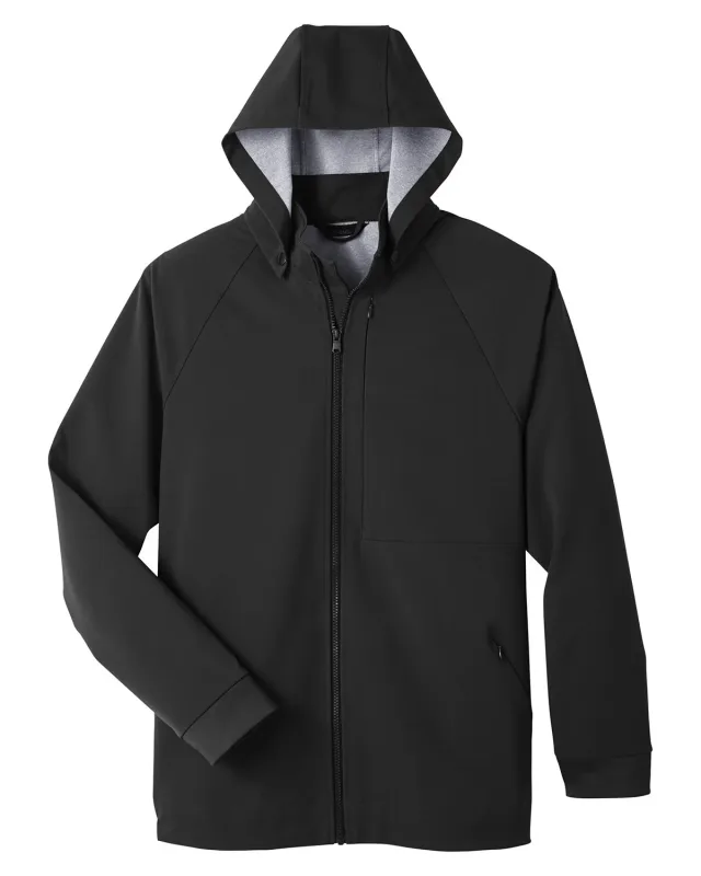 North End Men's City Hybrid Soft Shell Hooded Jacket — view 3