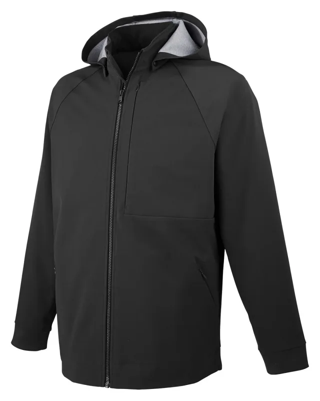 North End Men's City Hybrid Soft Shell Hooded Jacket — view 6