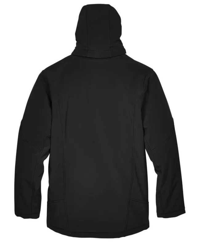 North End Men's Glacier Insulated Three-Layer Fleece Bonded Soft Shell Jacket with Detachable Hood — view 2