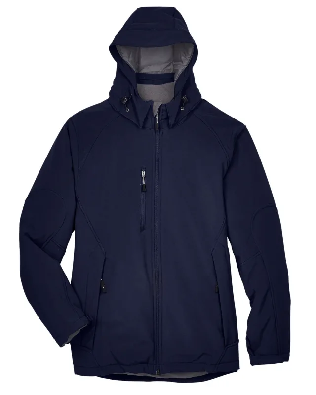 North End Men's Glacier Insulated Three-Layer Fleece Bonded Soft Shell Jacket with Detachable Hood — view 9