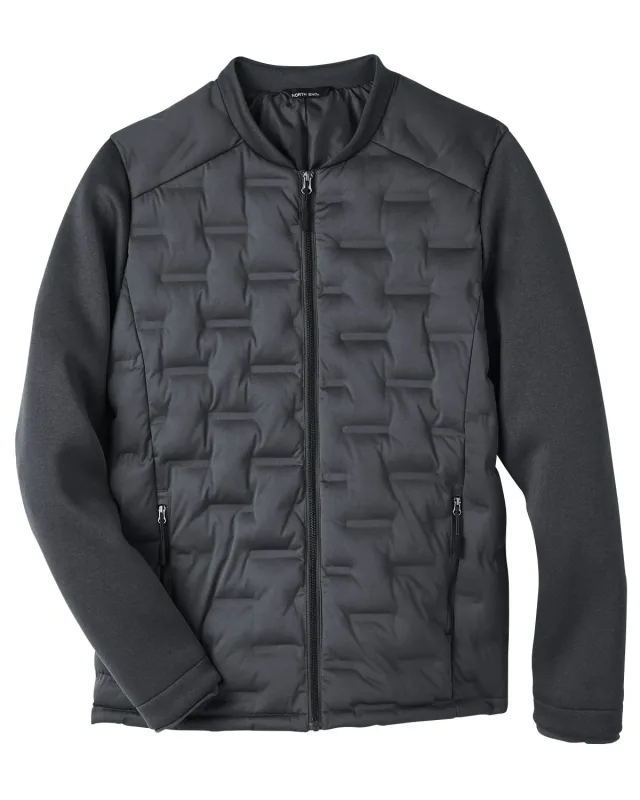 North End Men's Loft Pioneer Hybrid Bomber Jacket — view 3
