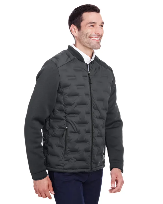 North End Men's Loft Pioneer Hybrid Bomber Jacket — view 5