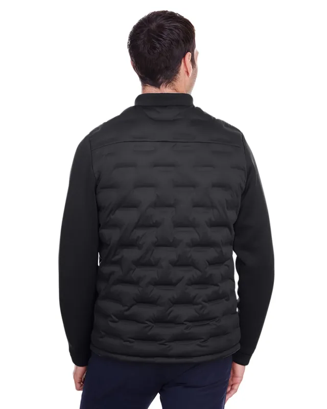 North End Men's Loft Pioneer Hybrid Bomber Jacket — view 7