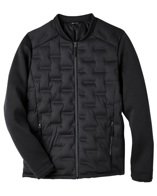 North End Men's Loft Pioneer Hybrid Bomber Jacket — view 9