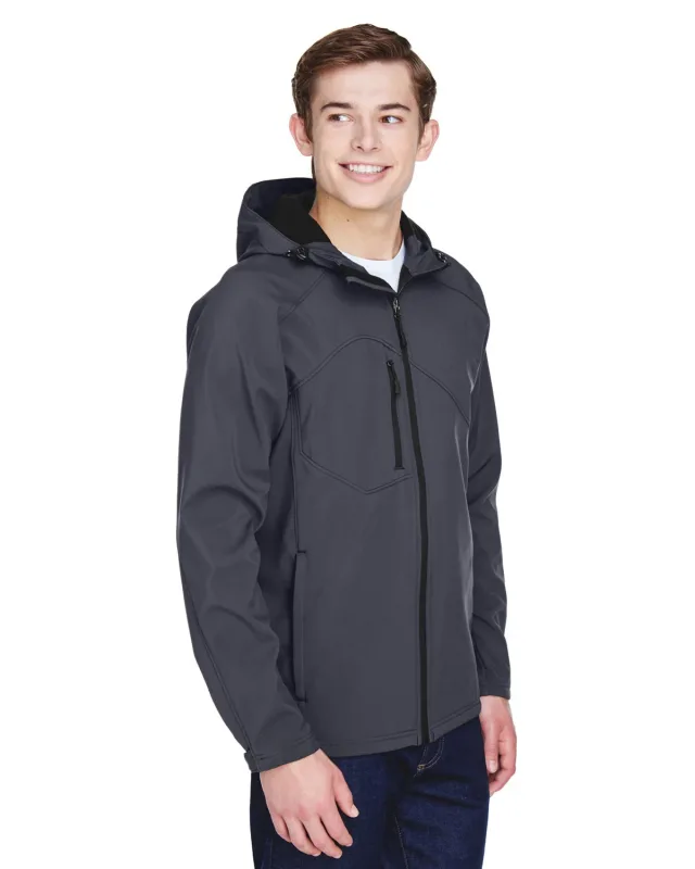 North End Men's Prospect Two-Layer Fleece Bonded Soft Shell Hooded Jacket — view 17