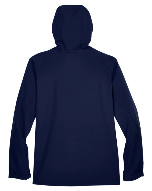 North End Men's Prospect Two-Layer Fleece Bonded Soft Shell Hooded Jacket — view 8