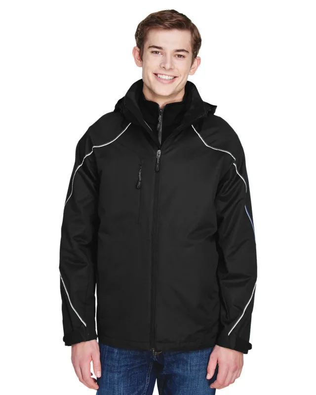 North End Men's Tall Angle 3-in-1 Jacket with Bonded Fleece Liner — view 4