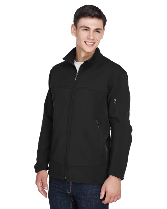 North End Men's Three-Layer Fleece Bonded Performance Soft Shell Jacket — view 5