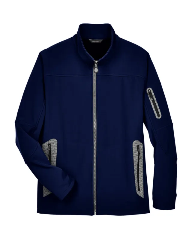 North End Men's Three-Layer Fleece Bonded Soft Shell Technical Jacket — view 15