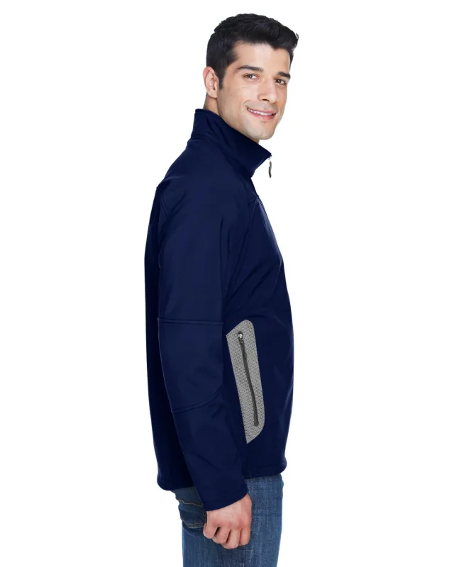 North End Men's Three-Layer Fleece Bonded Soft Shell Technical Jacket — view 18