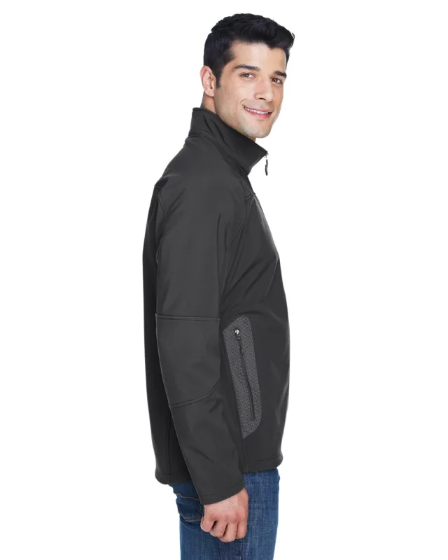 North End Men's Three-Layer Fleece Bonded Soft Shell Technical Jacket — view 6