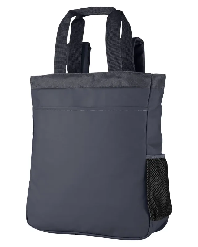 North End Reflective Convertible Laptop Backpack Tote Bag — view 3