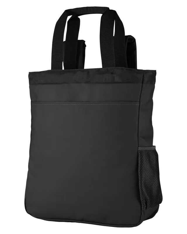 North End Reflective Convertible Laptop Backpack Tote Bag — view 7