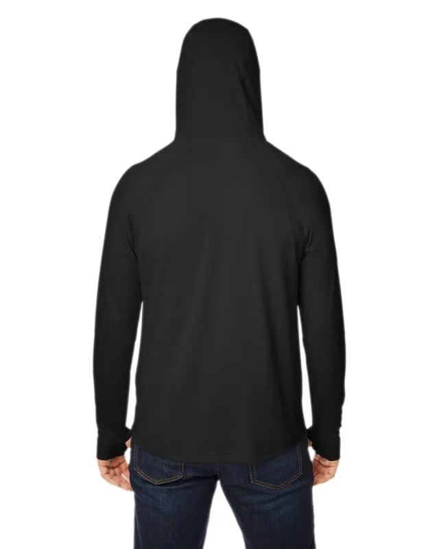 North End Unisex JAQ Stretch Performance Hooded T-Shirt — view 11