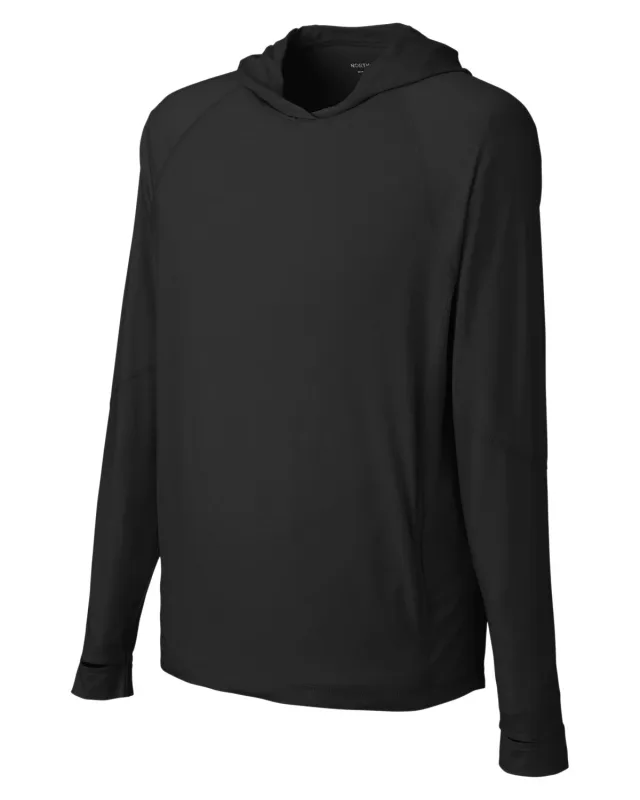 North End Unisex JAQ Stretch Performance Hooded T-Shirt — view 16