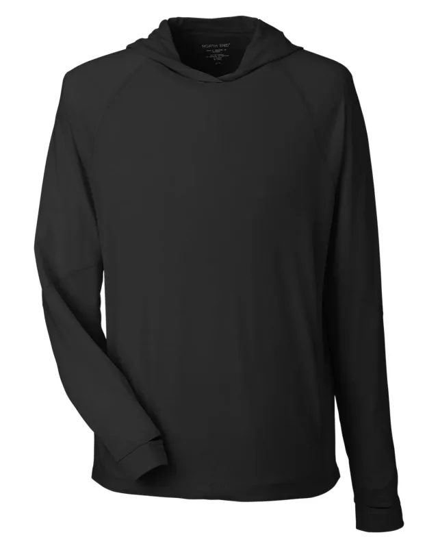 North End Unisex JAQ Stretch Performance Hooded T-Shirt — view 18