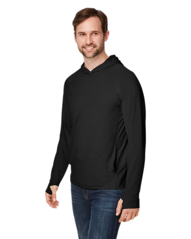 North End Unisex JAQ Stretch Performance Hooded T-Shirt — view 19